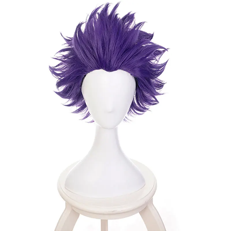MHA Косплей Shinsou Hitoshi короткий фиолетовый парик моя геройская Академия Shinso Boku без