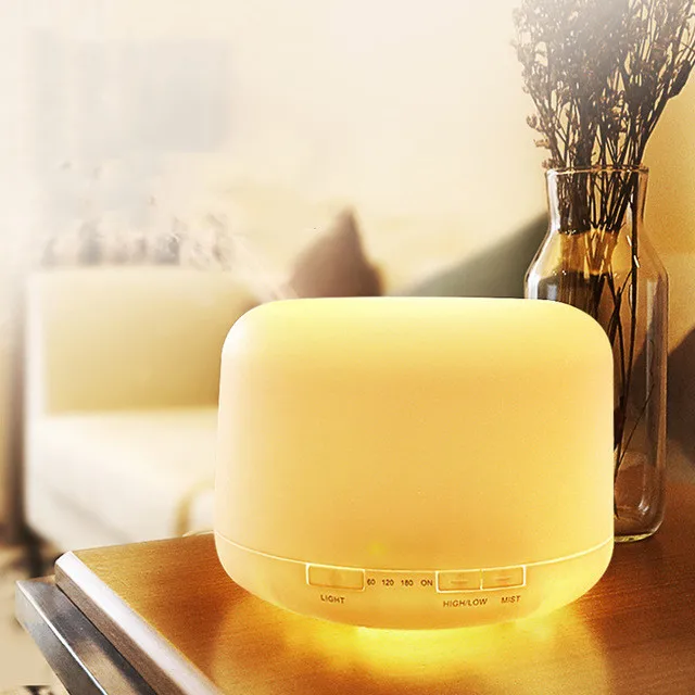 

New 500ml Wood Essential Oil Diffuser Ultrasonic USB Air Humidifier with 7 Color LED Lights Remote Control Office Home Difusor