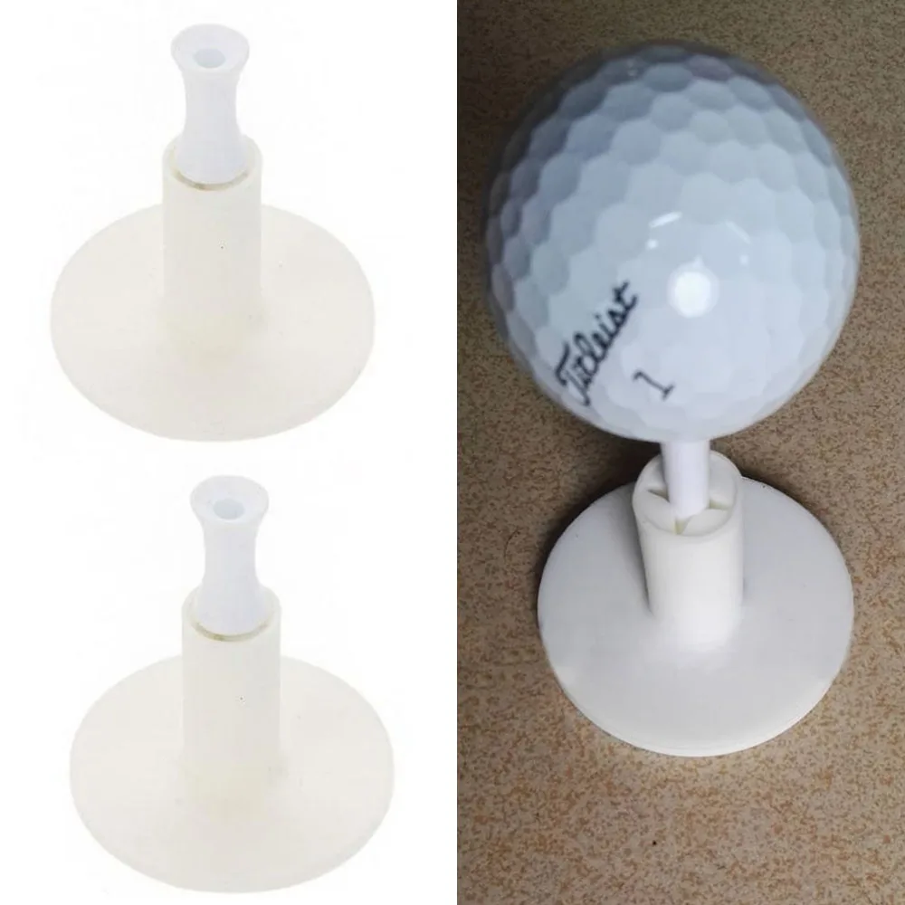Rubber Golf Tee Holder with Mat Swing Training Practice Golf Tees 1 x Rubber Golf Tee 1 x Golf Tee