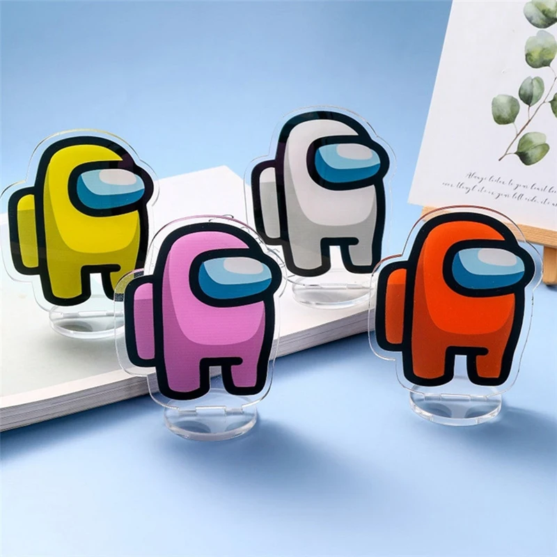 

1Pcs Game Among Us Acrylic Stand Desktop Ornament Figures Model Plate Holder Decor Tabletop Decoration Kids Toys Gift