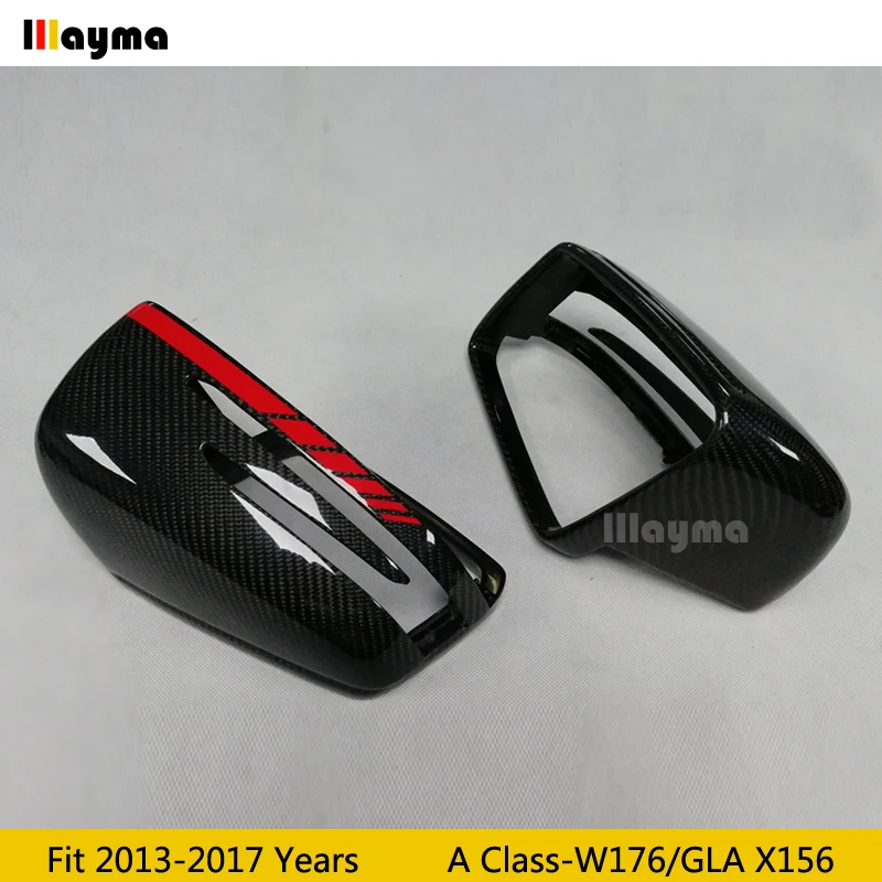 Сменный Чехол W176 из углеродного волокна для зеркала Benz A180 A200 A220 A250 A45 2013 2017 GLA X156