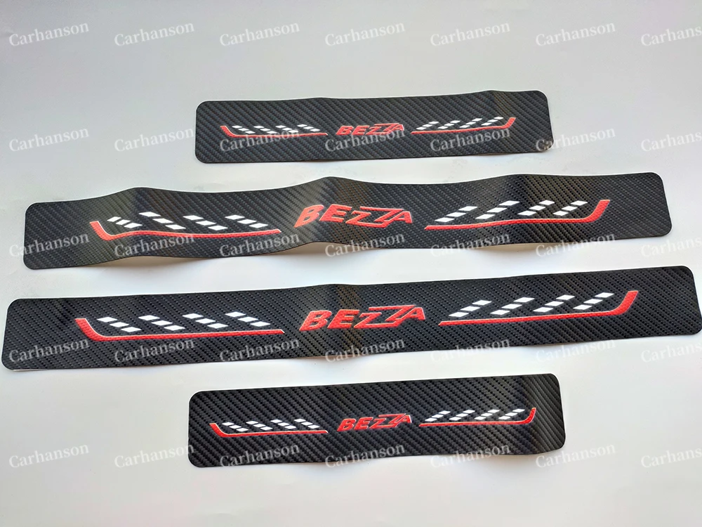 Для Perodua Bezza авто дверь педаль подоконника автомобиля углеродного волокна