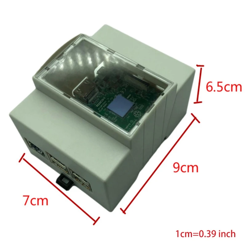 

ABS Case Protective Cover Shell Enclosure Box with Mainboard for Raspberry Pi 4 Model B