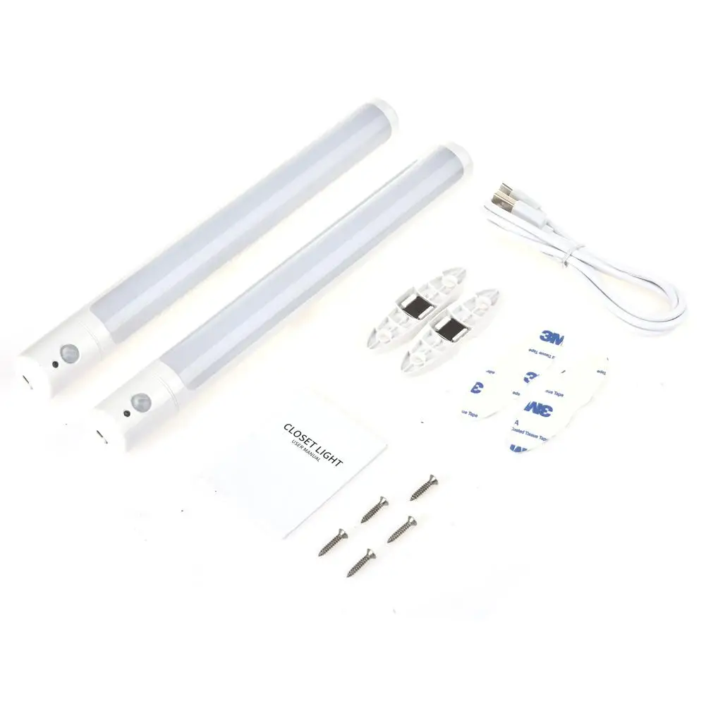 2 шт. PIR датчик движения светодиодный светильник для шкафа маленький ночник 25 ламп