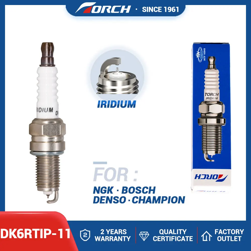 

Candle Replacement for Denso ZXU20PR11 Spark Plug Iridium Platinum Bujia Torch DK6RTIP-11 Candle IKR6G11
