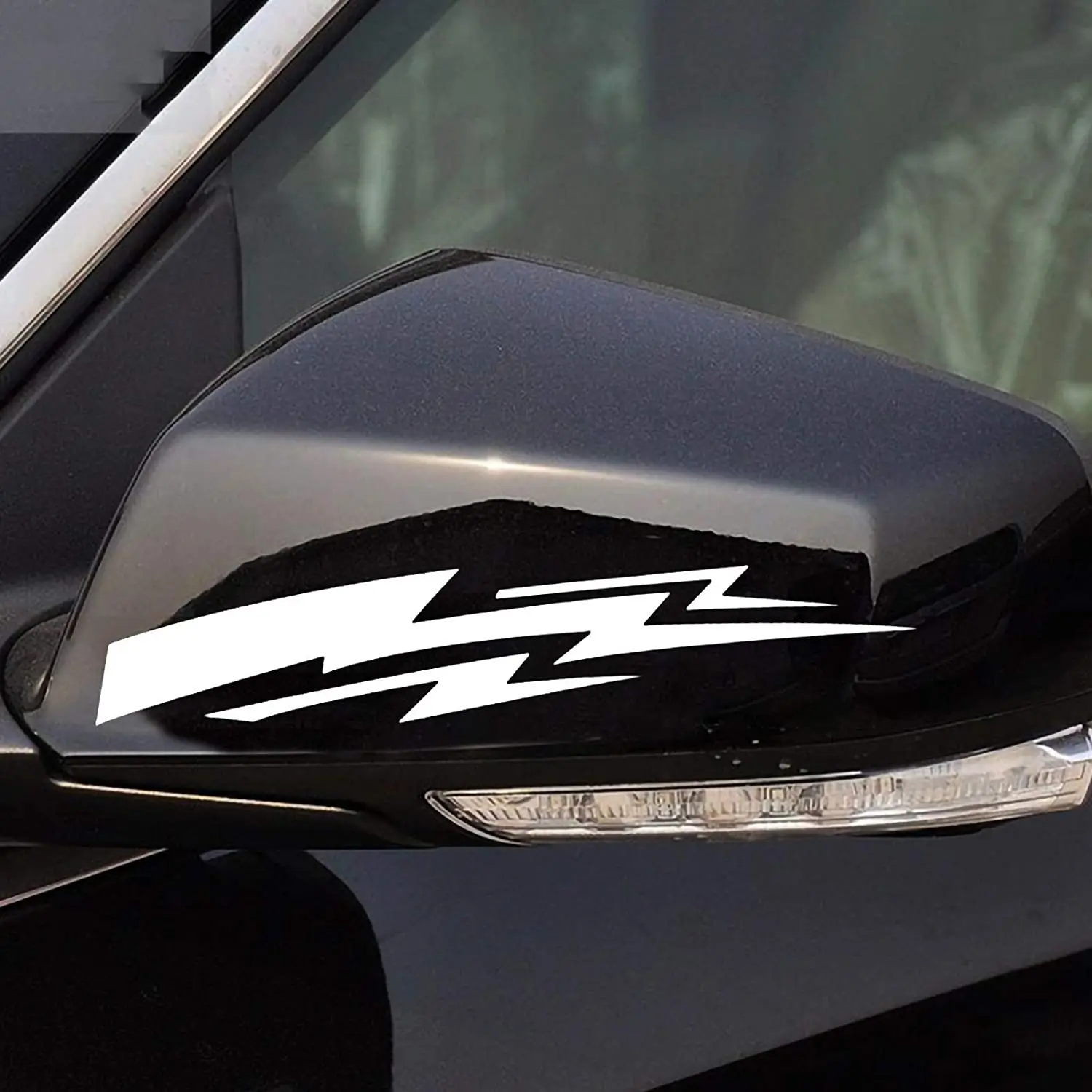 Voroly 2 предмета автомобиля зеркало заднего вида светоотражающие наклейки 3D молния