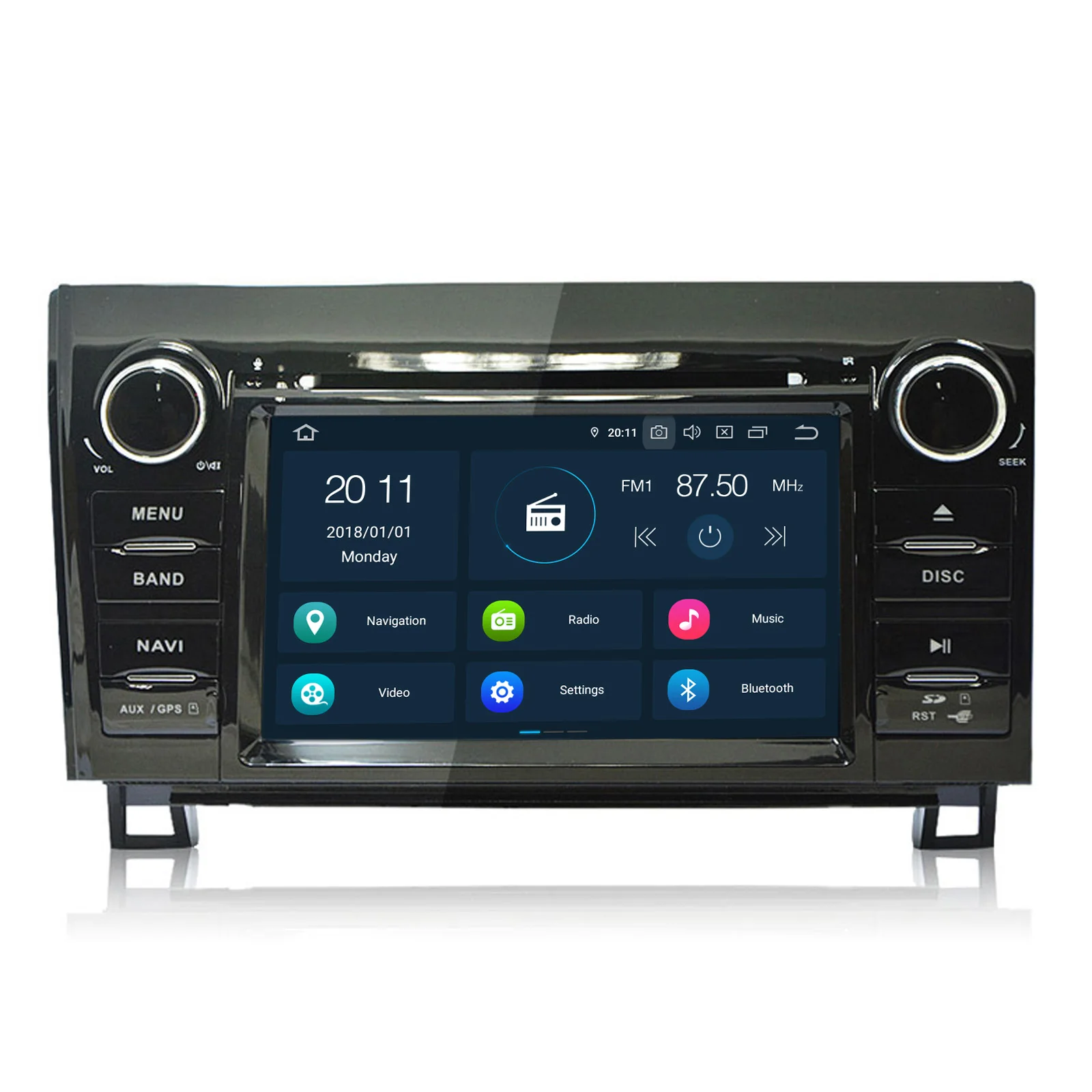 COIKA 7 &quotAndroid 9 0 Автомобильный мультимедийный плеер стерео для Toyota Sequoia Tundra 2007 2013 GPS