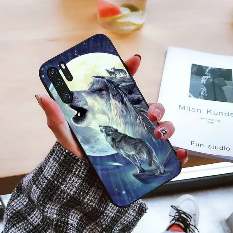 

Wolf face animal Phone Case For Huawei honor Mate mate P 10 9X 10i 20 30 40 y7 pro p smart 2019 lite