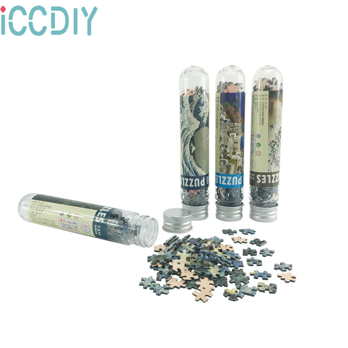 Мини пазл с тестовыми трубками 150 листов бумаги для взрослых удобные детские