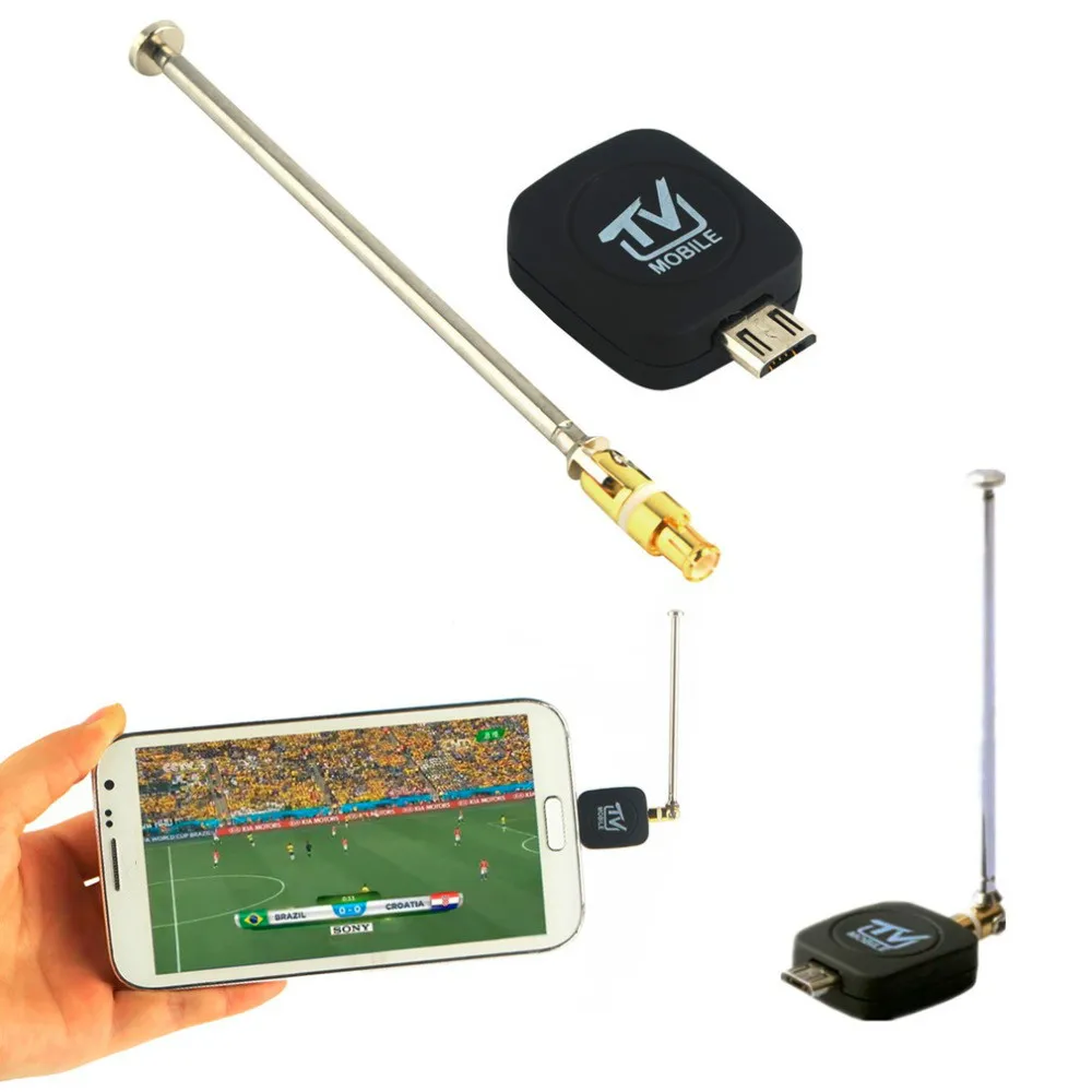 

1 pc Mini Micro USB DVB-T Input Digital Mobile TV Tuner Receiver for Android 4.1-5.0 EPG Supporting HDTV Receiving