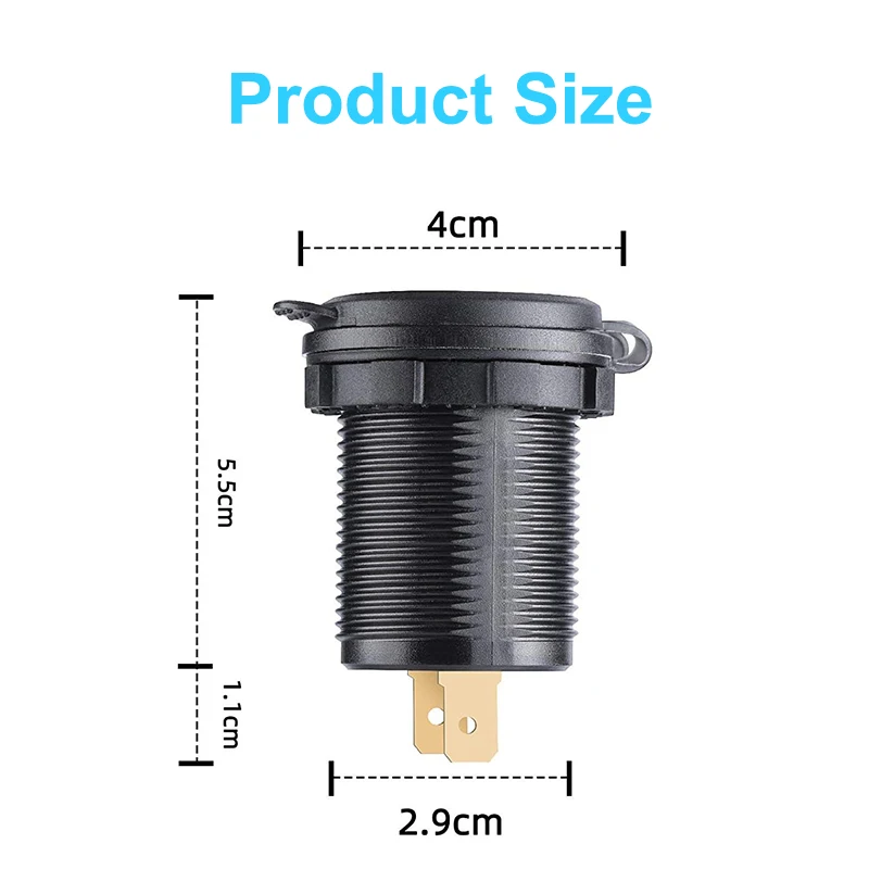 Автомобильная USB-розетка PD Type-C QC3.0 12 В/24 В автомобильное зарядное устройство
