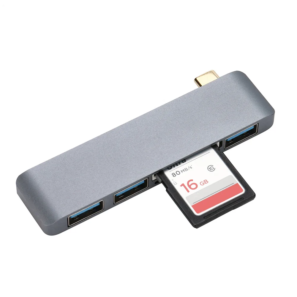 Кард ридер Портативный высокоскоростной портативный алюминиевый type C USB 3 0 в 1