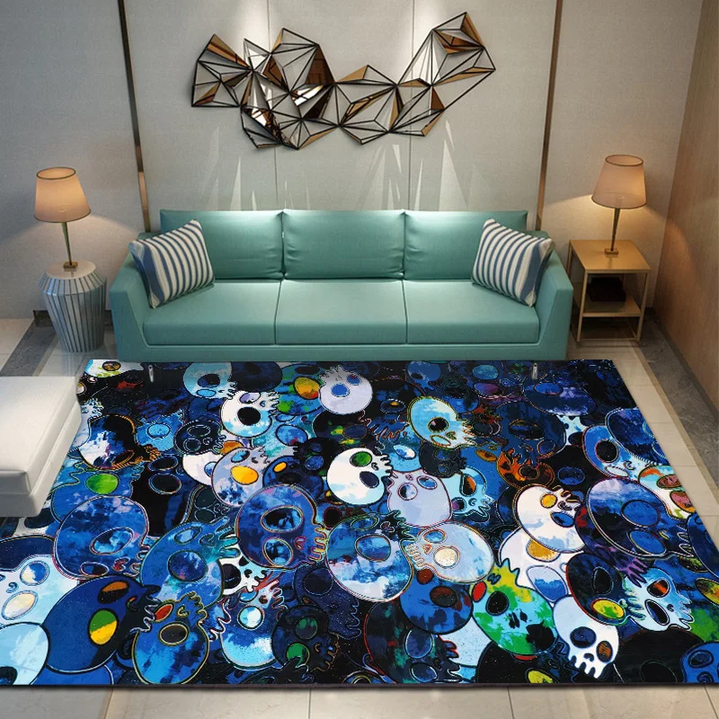 

3D print skull carpet Living room bedroom