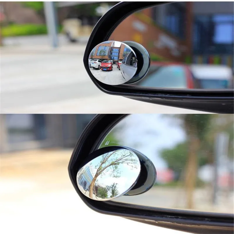 

Широкоугольное круглое выпуклое зеркало для слепых зон автомобиля, боковое зеркало заднего вида, маленькое круглое зеркало, 360