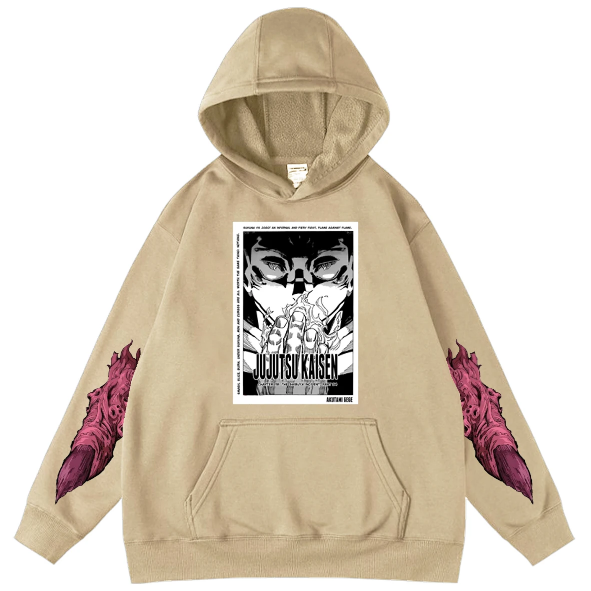 

Anime Hoodies Jujutsu Kaisen Unisex Hooded Sweatshirts Popular Loose Streetwear Male Tops Hoody Cartoon Patterned Men's Hoodies