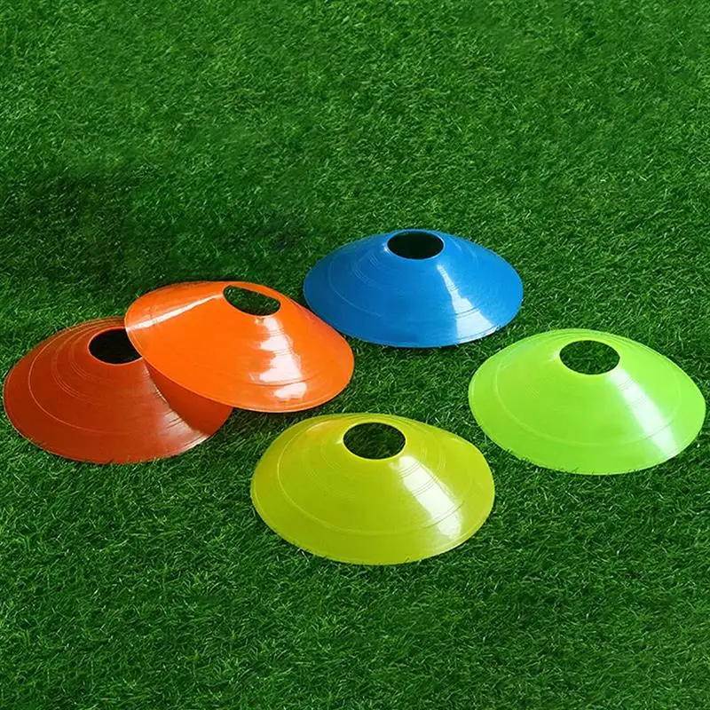 

10PCS Football Training Obstacle Logo Plate Obstacle Marking Discs Marking Signpost Roadblocks Soccer Accessories