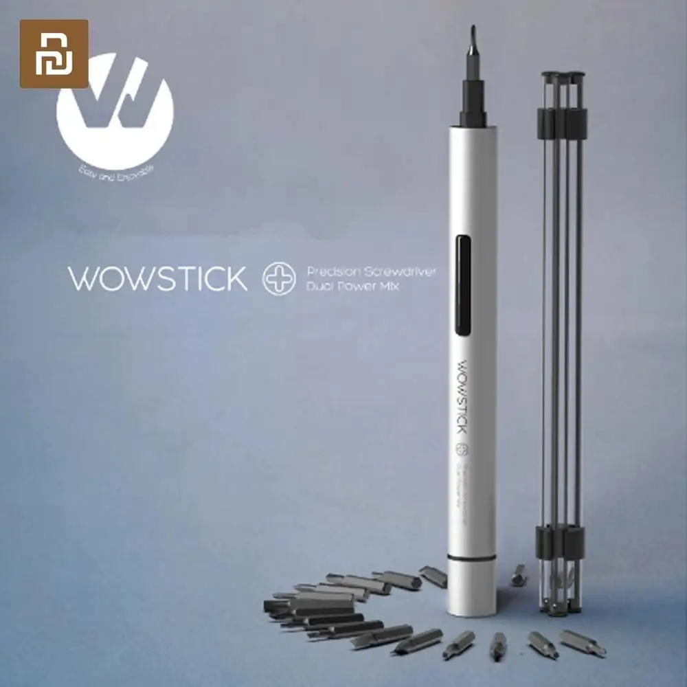 Электрическая отвертка Youpin Wowstick 20 в 1 новый алюминиевый корпус с набором
