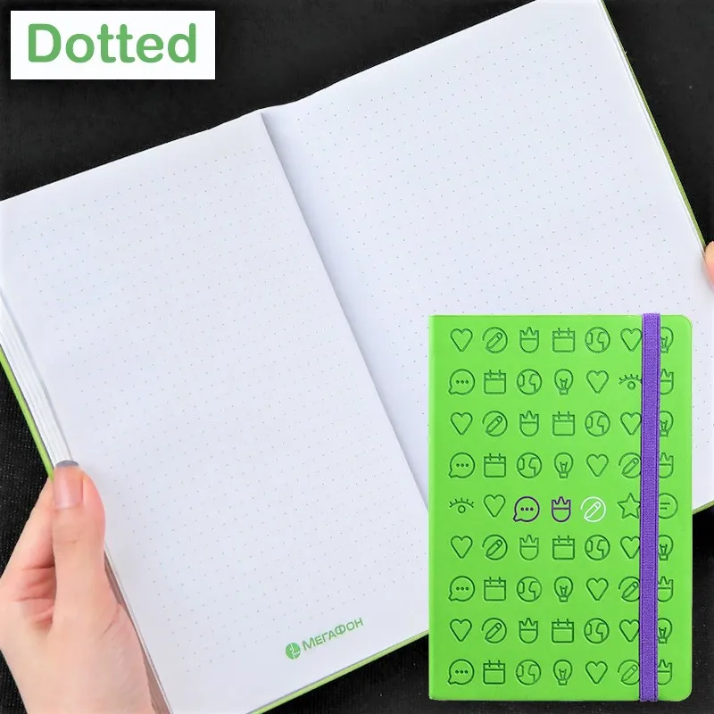 

A5 Bullet Dotted Journal Planner Hardcover notebook 160 GSM 200 pages Diary Office&School notepad supplies Stationery