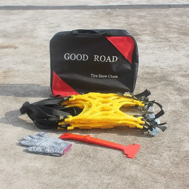 Автомобильная зимняя противоскользящая цепь с двойной пряжкой 6 шт./компл.|Цепи