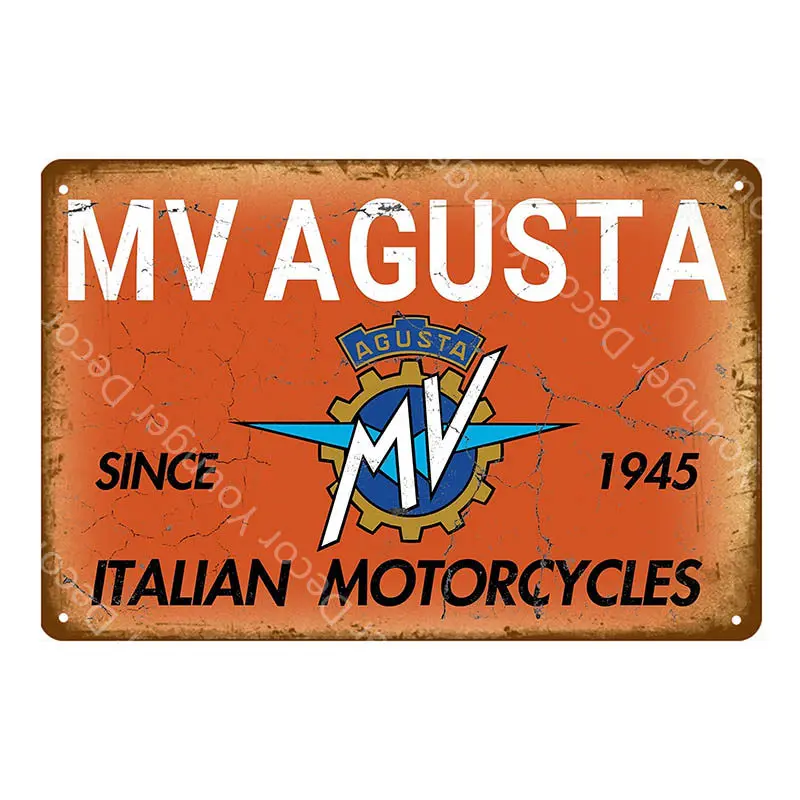 YD3196EI Классический электромобиль Vespa металлические знаки Ariel MV Agusta автомобиль плакат Паб Бар Украшение стены Мотоциклы Гараж Декор YI-083 - Цвет: YD3196EI