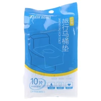 t3ec 10pcs disposable toilet sanitary pads wood pulp waterproof pe film hygiene seat cover bacteria proof mat individually