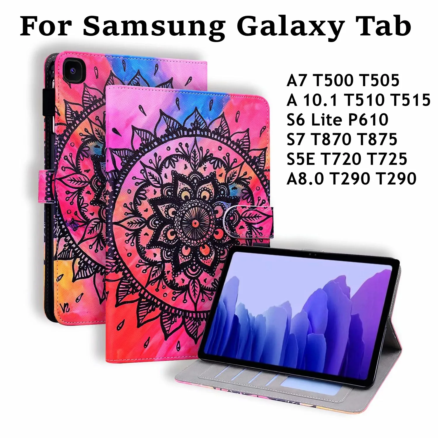 

TPU leather Case For Samsung Galaxy Tab S7 S6 lite S5e A7 10.4" A 10.1 A 8.0 Copa Funda Tab T290 T500 T510 T720 T870 P610 Cover