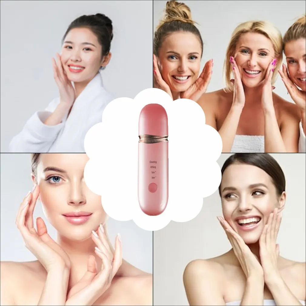 

Z8 Ultrasonic Skin Scrubber Facial Cleaner Ion Blackhead Remover Peeling Shovel Cleaner For Face Lifting beauty product