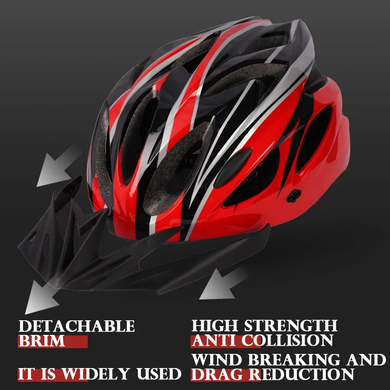 

Bike Helmet MTB Road Cycling Helmet Safely Breathable Cap Riding Gear Cover Ultra-light Bicycle Helmet 18 Hole Helmet Men Women