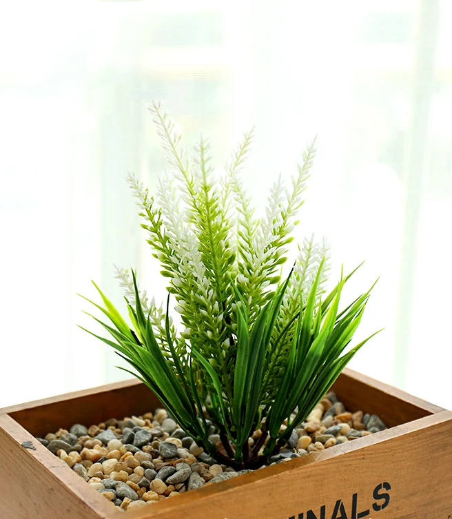 

Simulation Green Plants, Single Plant, 20cm, White, Multi-head Corn Ears, Home Bonsai Decoration, Office Desktop Plants, DIY