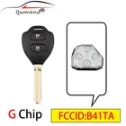 QWMEND G чип B41TA умный Автомобильный ключ для Toyota Hilux 2009-2015 Toyota Yaris 2011-2014 Автомобильный Дистанционный ключ 433 МГц 2 кнопки