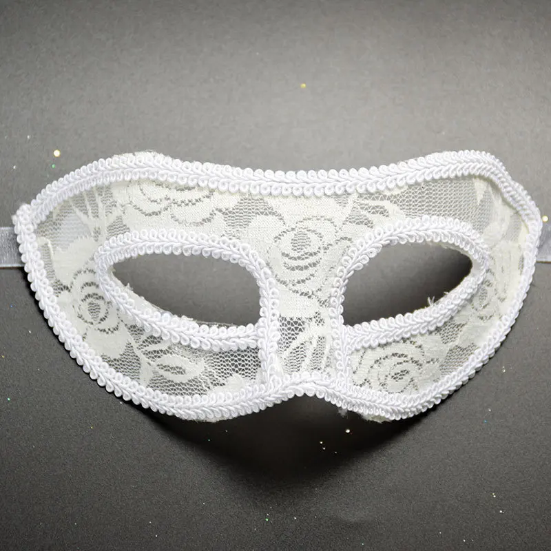 Венецианская маска Familysky с повязкой на половину лица полосатая Прозрачная