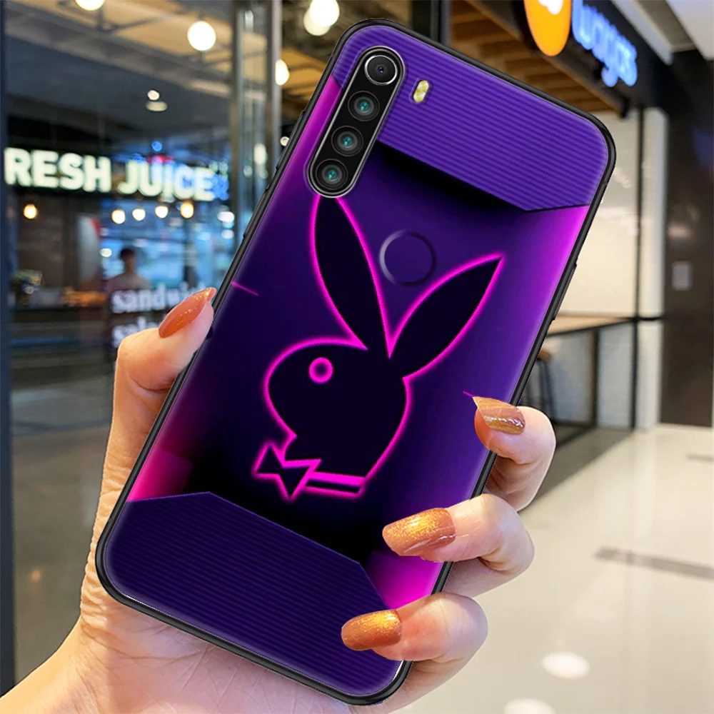 

Fashion brand Play boy Phone case For Xiaomi Redmi Note 7 7A 8 8T 9 9A 9S 10 K30 Pro Ultra black art prime 3D funda painting