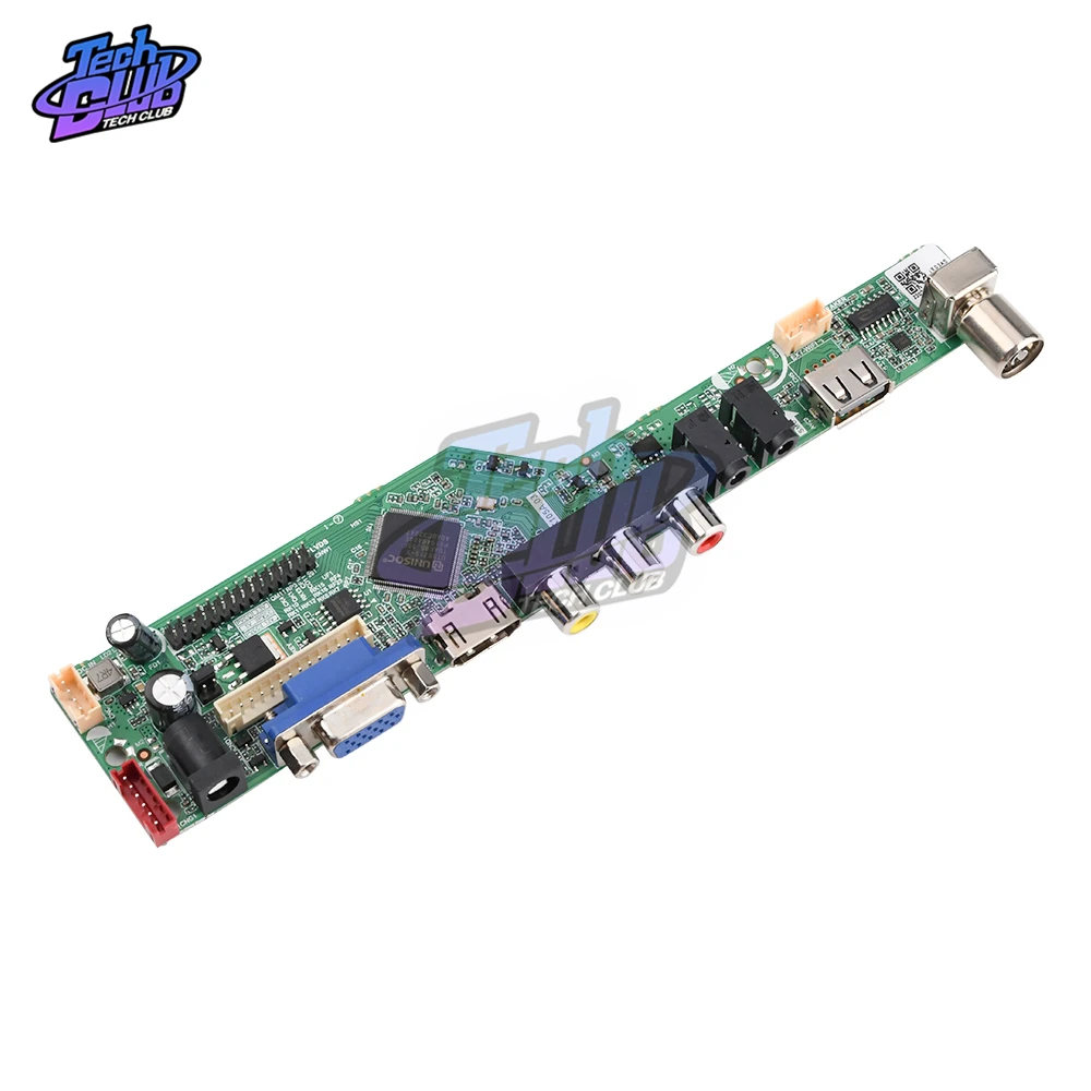 Универсальный ЖК-контроллер плата разрешение ТВ материнская VGA HDMI AV TV USB