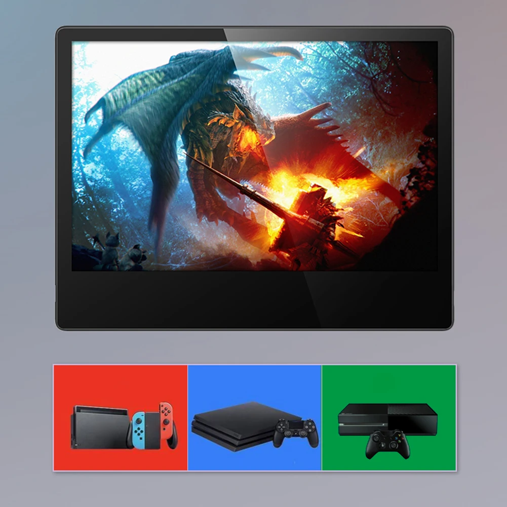 Ультратонкий портативный монитор 13 3 дюйма USB Type-C HDMI-совместимый игровой 1080P HD для