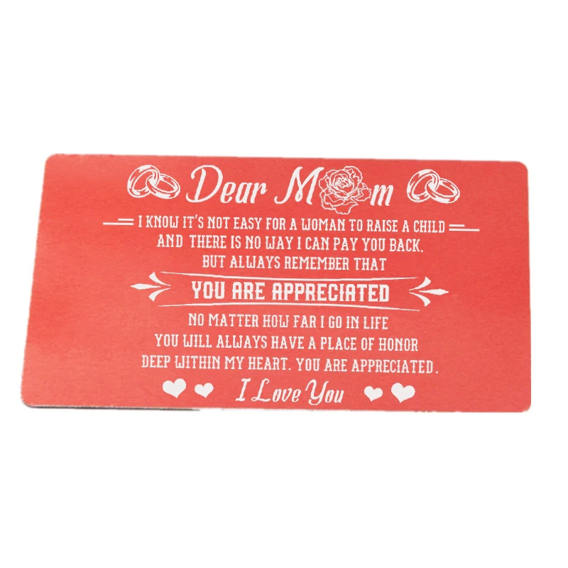 Персонализированный металлический кошелек вставка для карт лазерная гравировка