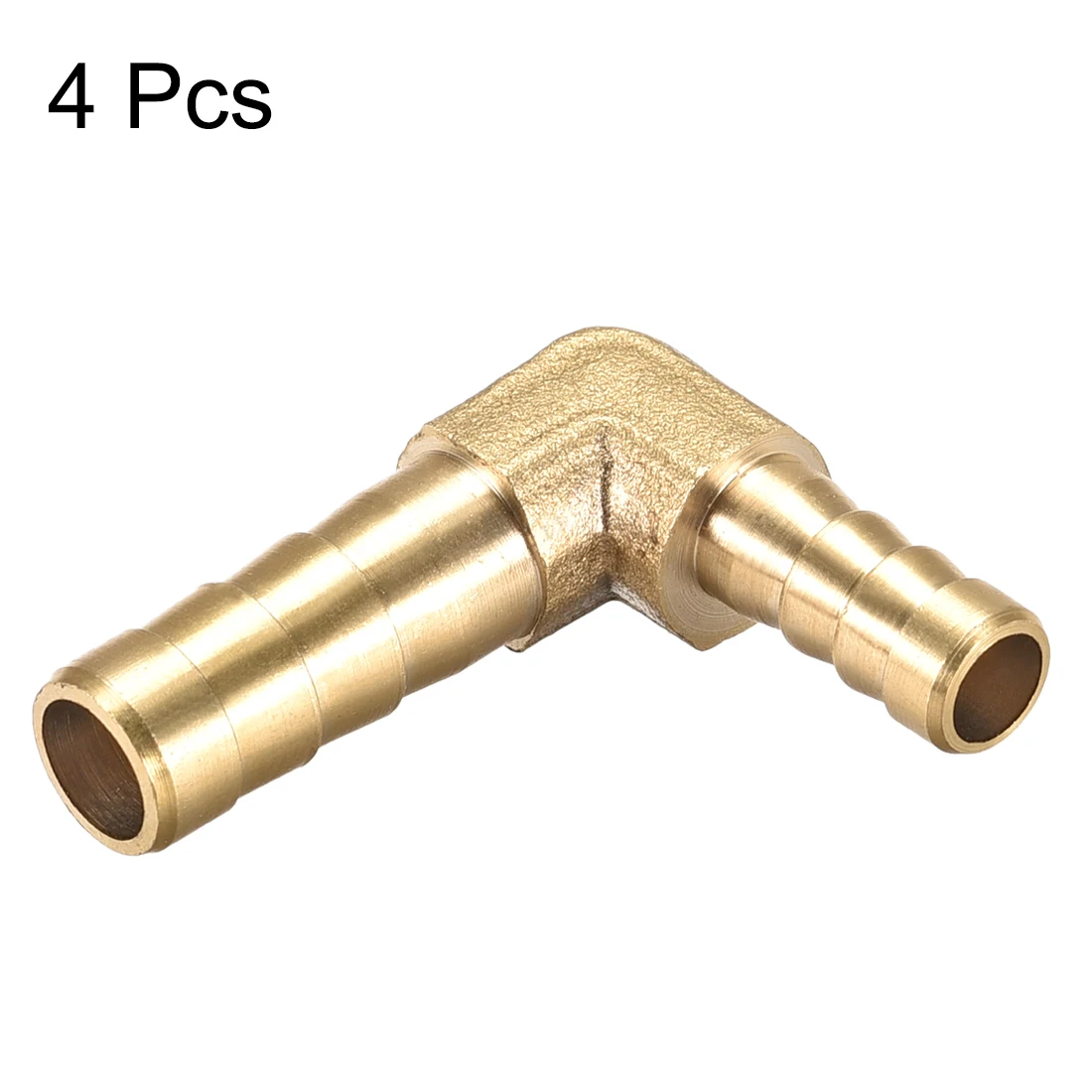 

uxcell 4pcs 8mm To 6mm Barb Brass Hose Fitting 90 Degree Elbow Pipe Connector Coupler Tubing Adapter for air, water, fuel