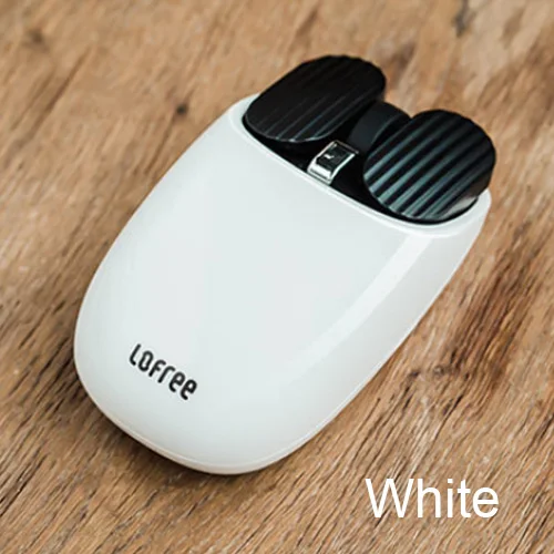 Xiaomi Youpin LOFREE Беспроводная bluetooth-мышка 2,4G Bluetooth двухрежимный подключение жеста игра офисная компьютерная мышь для Windows - Цвет: WHITE