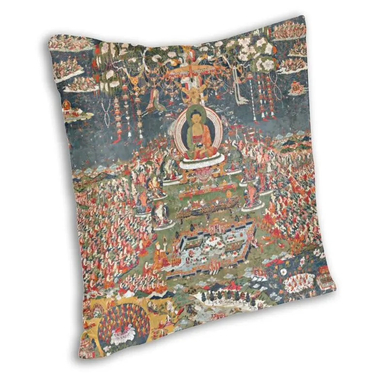 Чистый Land Буддизм Амитабха Будда подушка чехол украшение 3D с двухсторонним