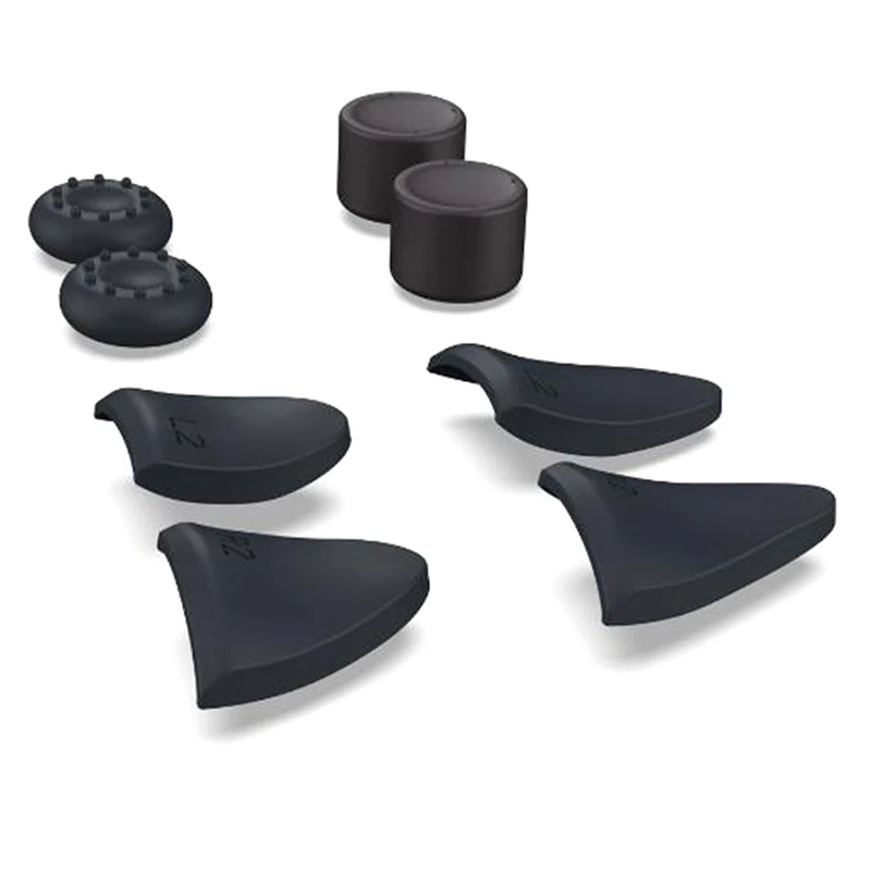 

8in1 Thumb Stick Grip Cap Joystick Cover L2 R2 Button Trigger Extenders For PS5
