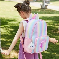 kids backpack fashion unicorn cartoon glitter heart school bags with chest strap children small cute girls backpacks
