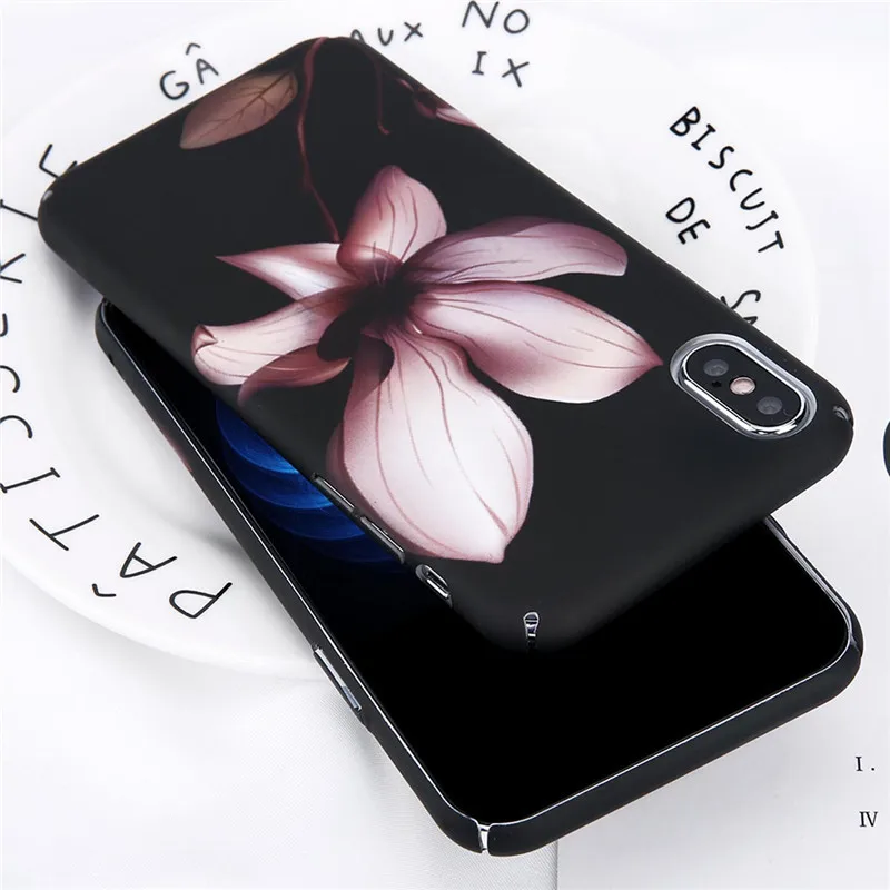 Lovebay цветок листья чехол для телефона в форме кактуса IPhone X XS 7 8 Plus Жесткий ПК