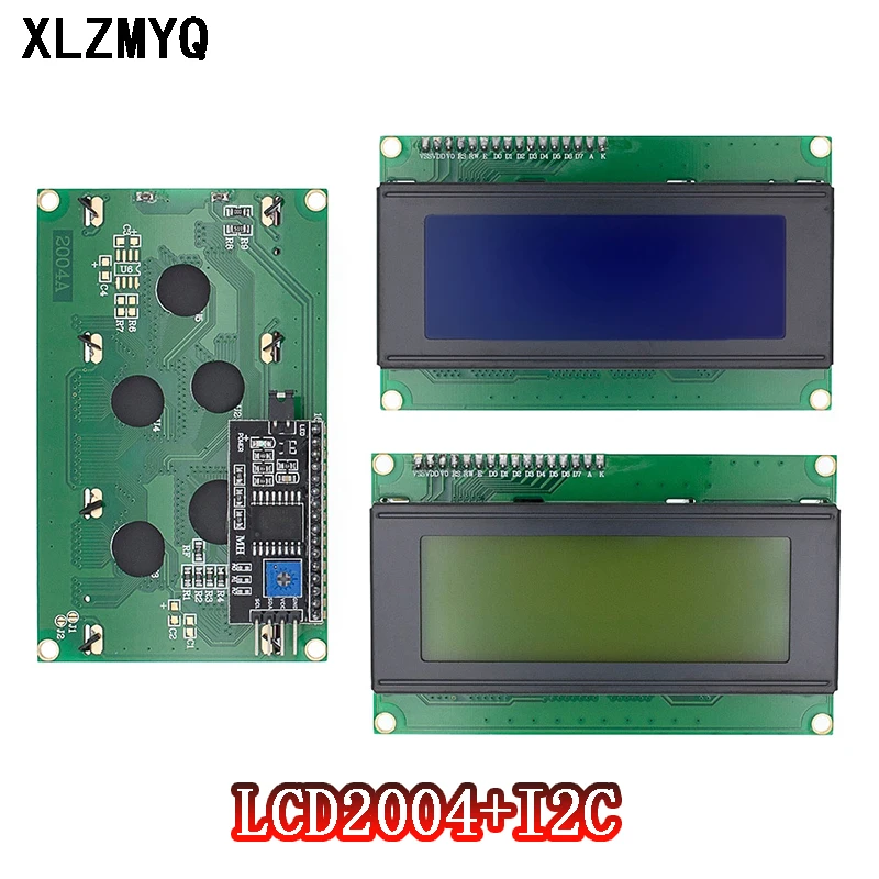 

ЖК-дисплей 2004 + I2C 2004 синий/зеленый экран HD44780 символьный ЖК-дисплей/W IIC/I2C модуль последовательного интерфейса для Arduino 20x4 2004A ЖК