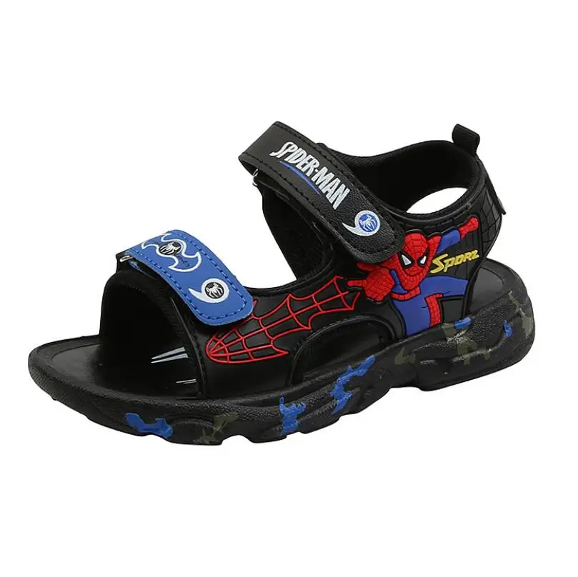 

2021 summer new children sandals baby toddler shoes spiderman beach shoes soft bottom non-slip boys sports sandals leisure shoes