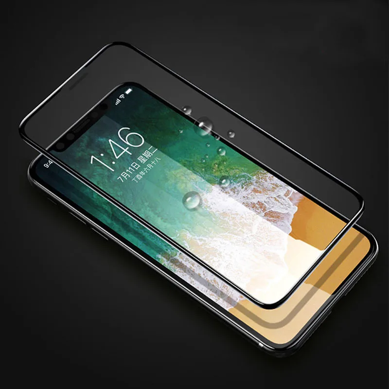 Высококачественное закаленное стекло 9D с полным покрытием 100 шт. для XS MAX XR 6 7 8 11pro