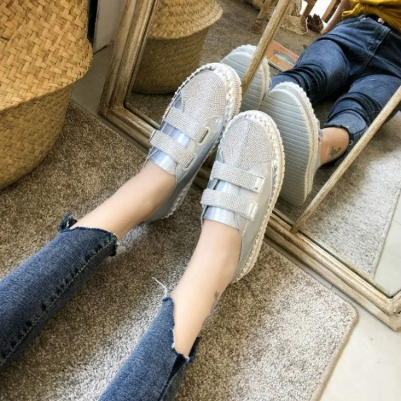 Женская Вулканизированная обувь со стразами Сезон осень Модные женские