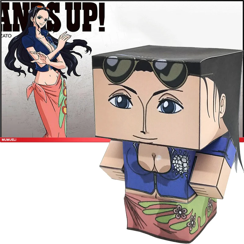 Цельная Милая мини модель Нико Робин для складной резки 3D бумажная поделка Аниме