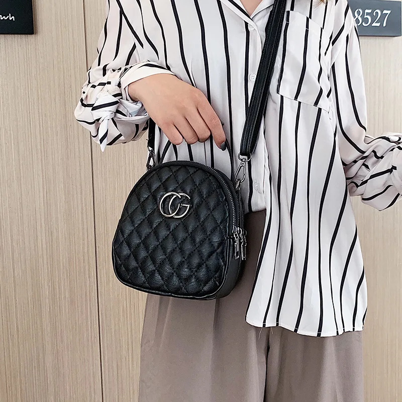 Новая сумка сумки новинка 2019 модная маленькая сумка-мессенджер черная дикая