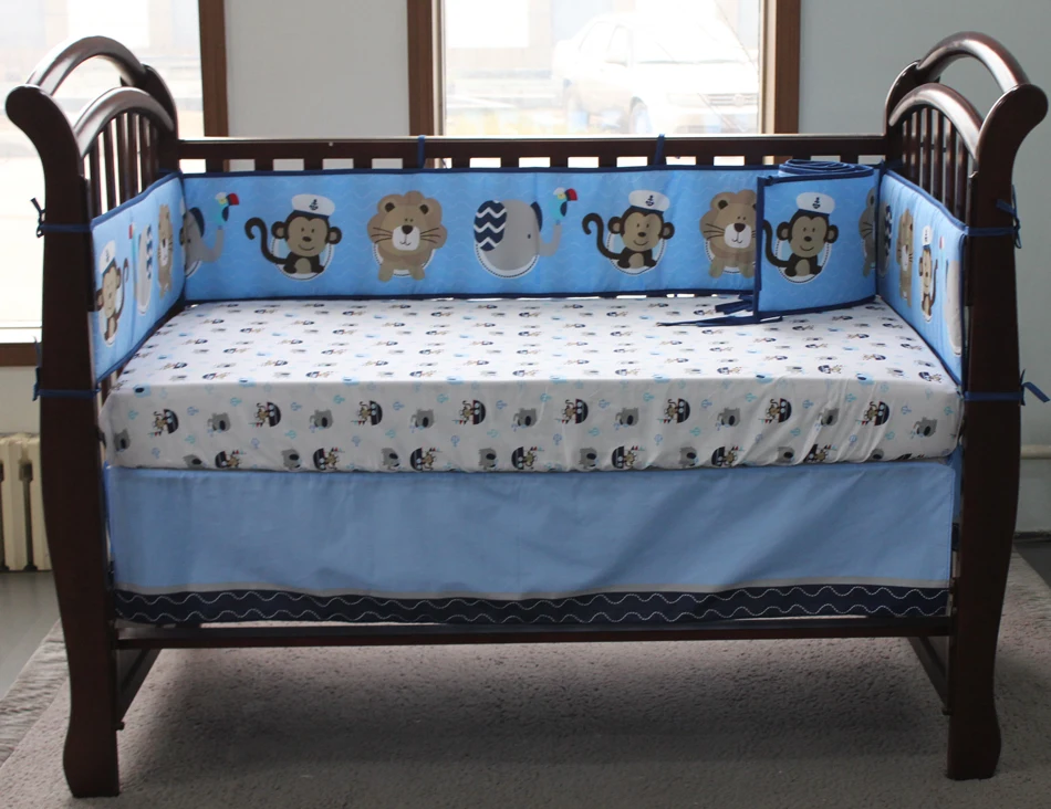 8 шт. Детские Постельное белье для мальчиков голубого и лазурного цвета океана