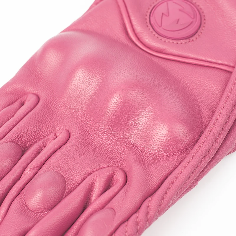 

ROCK BIKER New Couple Touch Screen Motorcycle Leather Gloves Men and Women Full Finger Summer Retro Chopper Scooter Cafe Racer