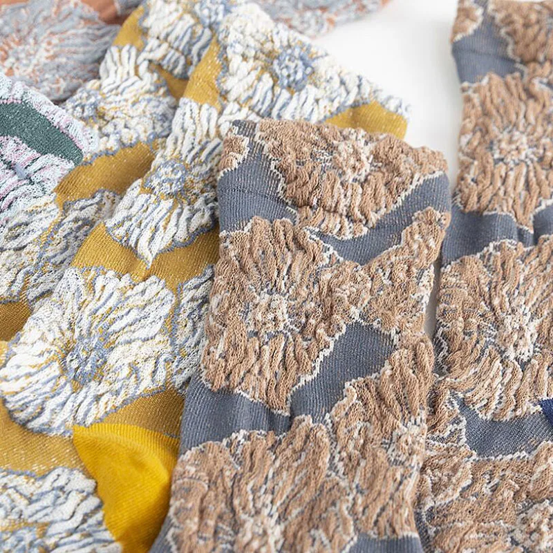 Новые модные женские хлопковые макраме носки в стиле ретро Стрейчевые платья с